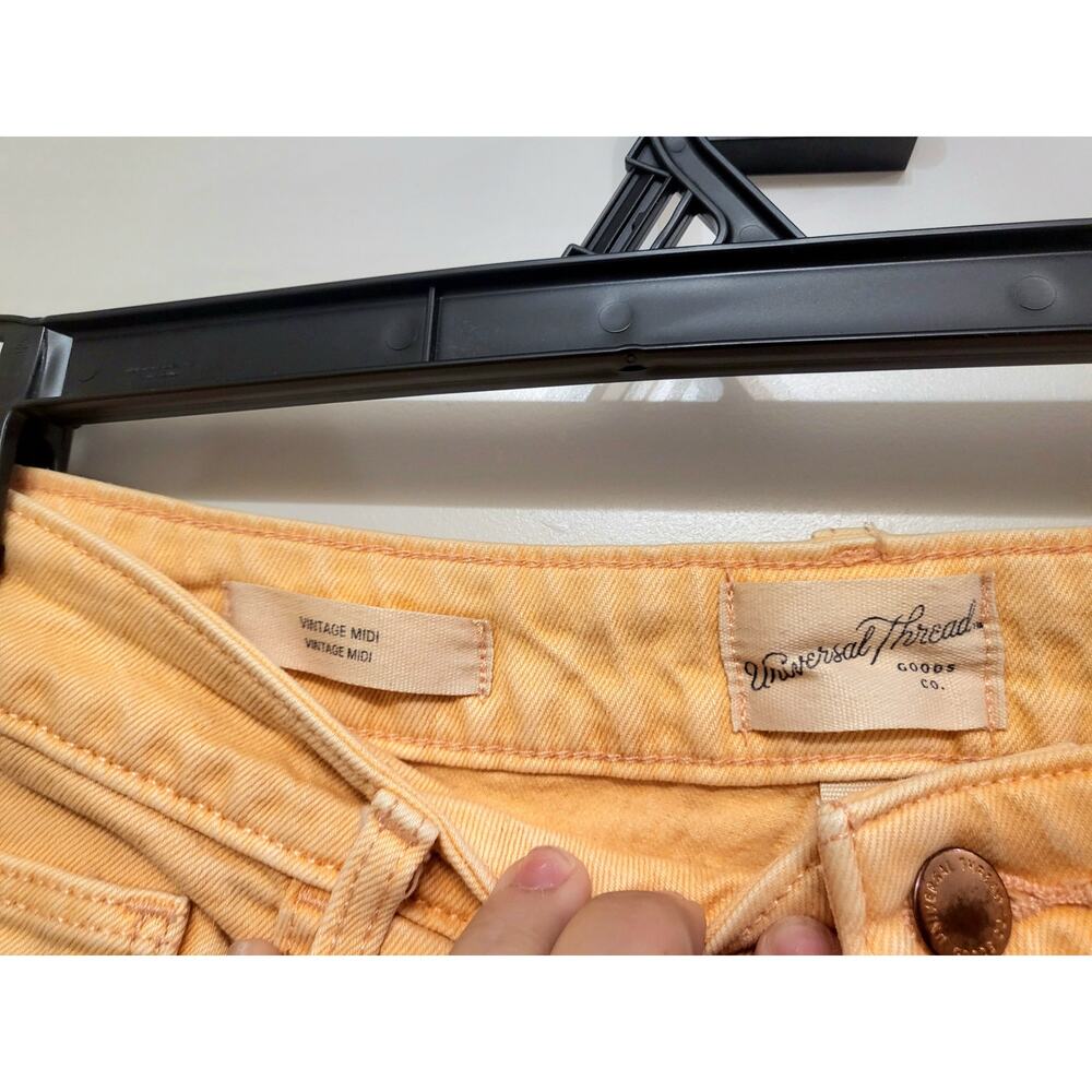 Orange Jean Cuttoff Shorts Vintage Midi Universal Threads Size 10/30